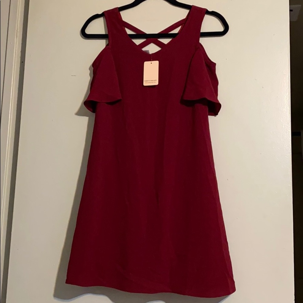Beautiful cold shoulder dress